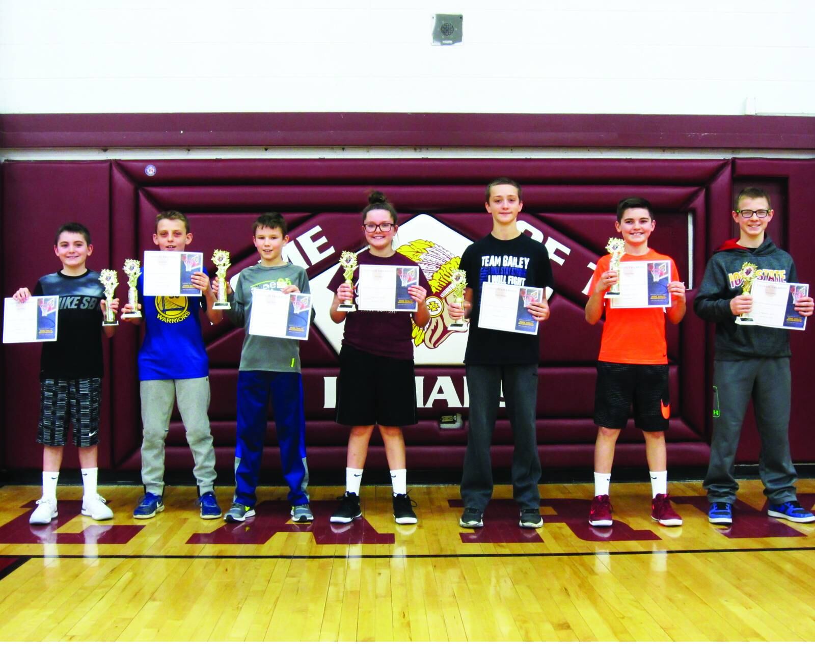 Knights of Columbus free throw contest OsceolaSentinel Tribune